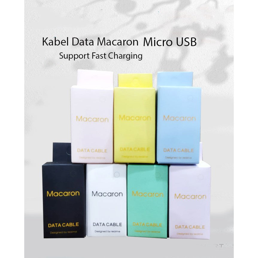 KABEL DATA MACARON 2A FAST CHARGING USB V8/MICRO USB