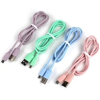 KABEL DATA MACARON 2A FAST CHARGING USB V8/MICRO USB