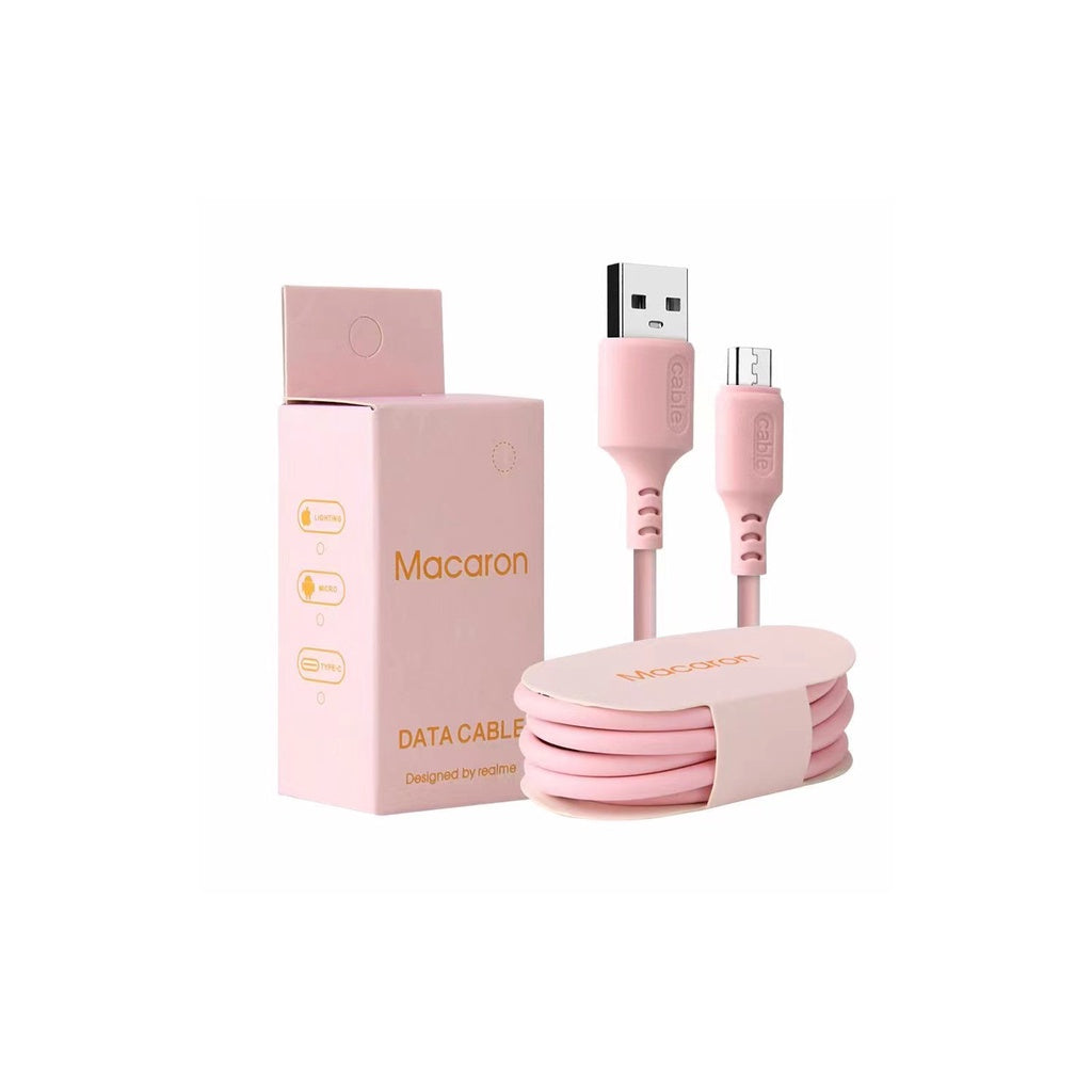 KABEL DATA MACARON 2A FAST CHARGING USB V8/MICRO USB