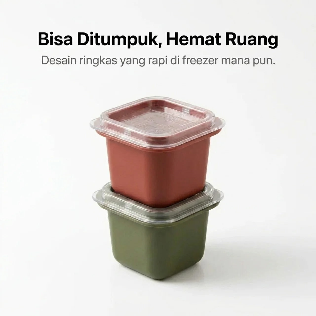 KOTAK MINI CETAKAN ES BATU PUDING JELLY DENGAN PENUTUP SERBAGUNA