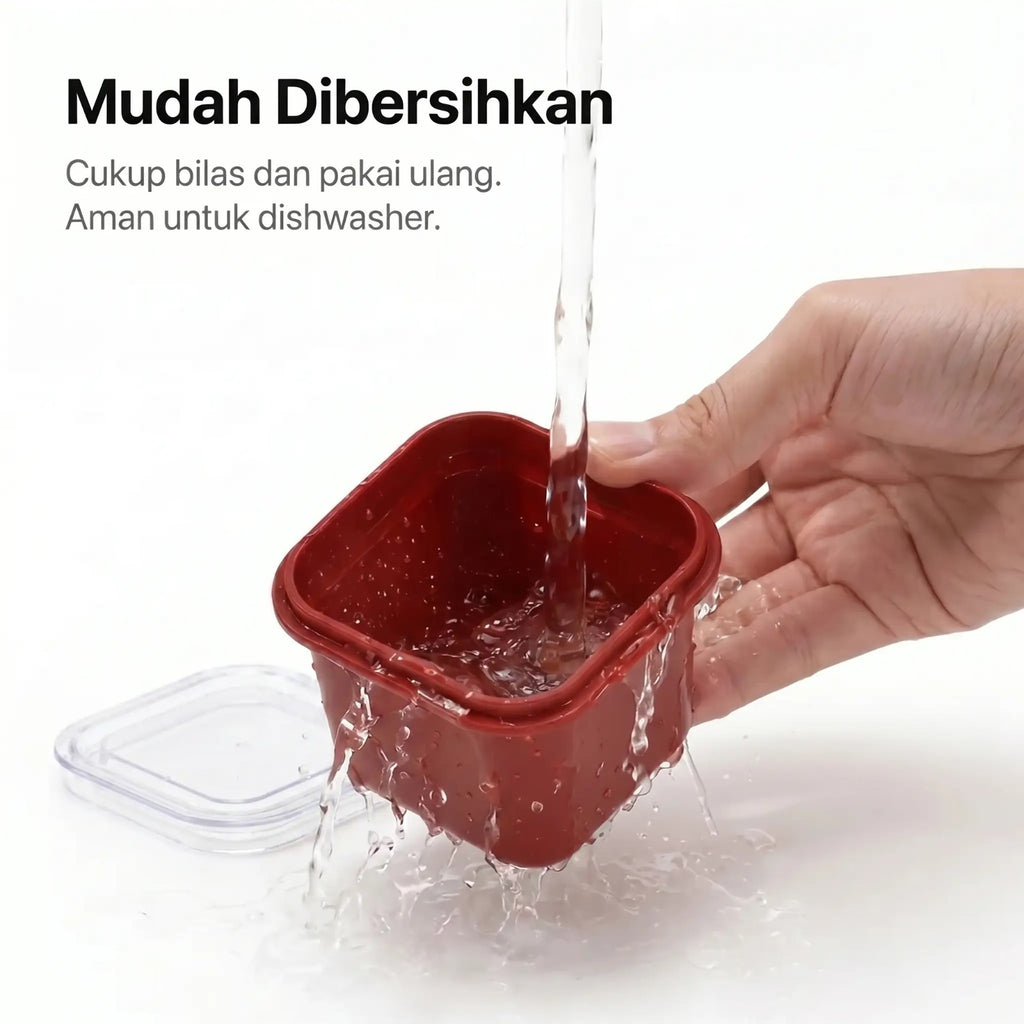 KOTAK MINI CETAKAN ES BATU PUDING JELLY DENGAN PENUTUP SERBAGUNA