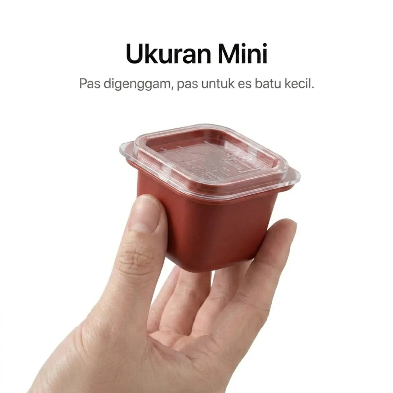 KOTAK MINI CETAKAN ES BATU PUDING JELLY DENGAN PENUTUP SERBAGUNA