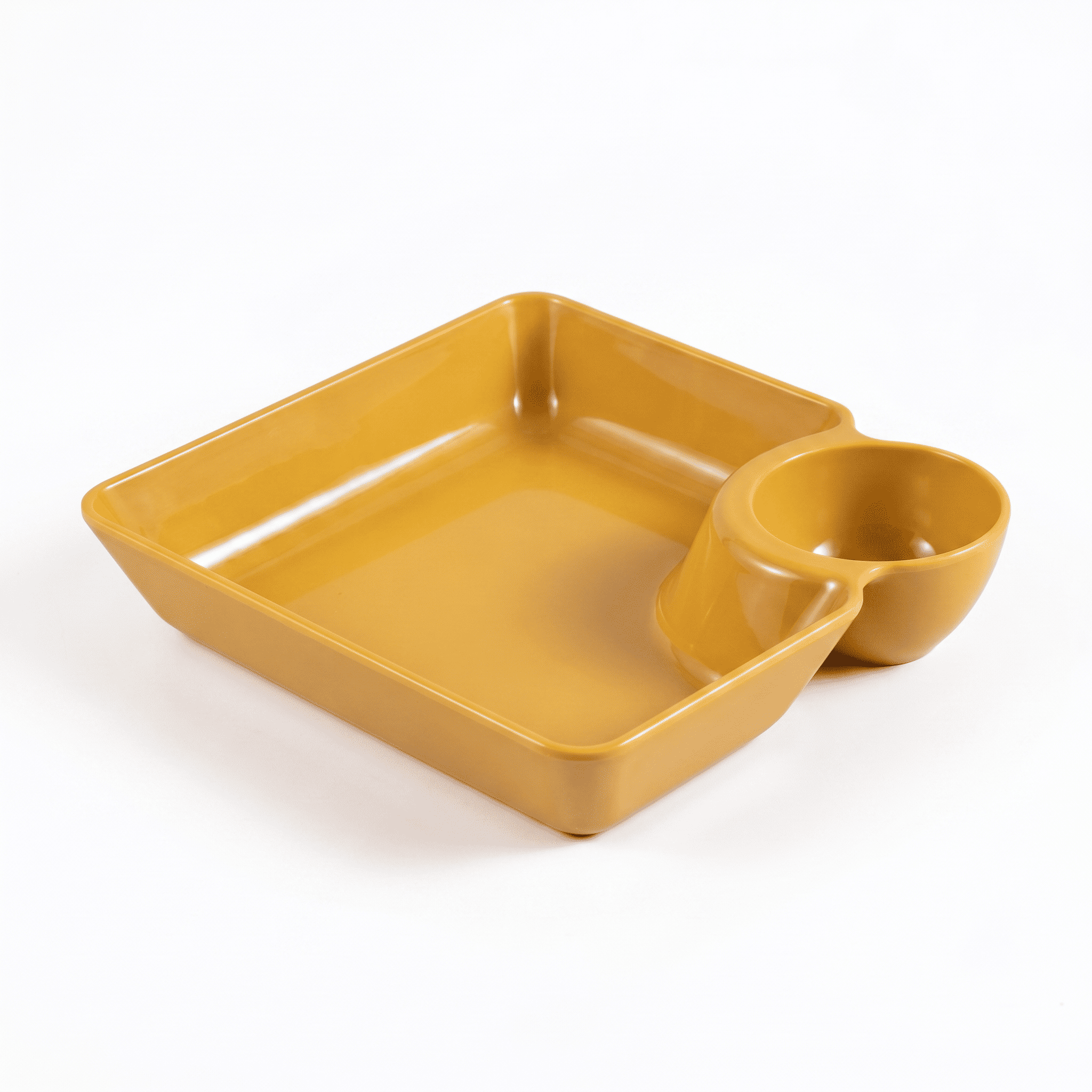 PIRING PANGSIT SEKAT DENGAN WADAH SAUS