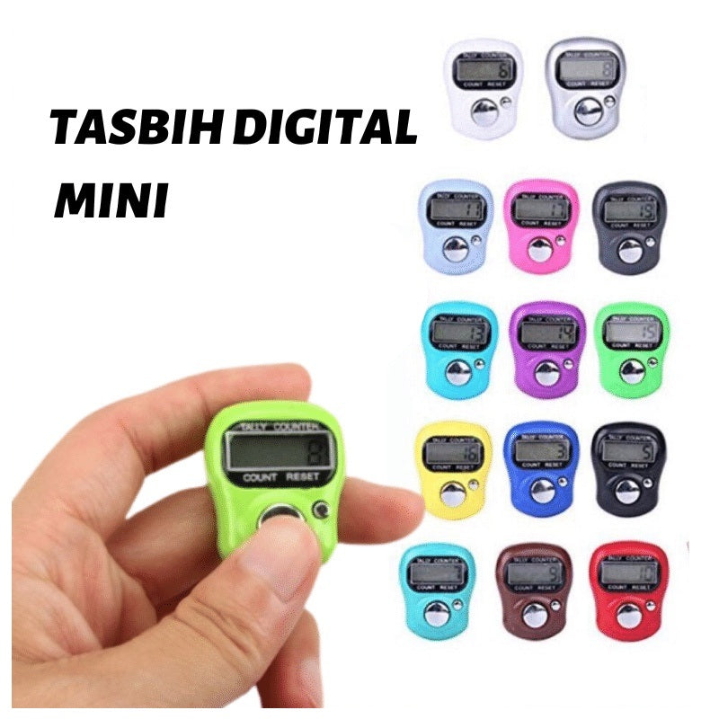 TASBIH DIGITAL MINI / ALAT HITUNG MANUAL DIGITAL / TALLY COUNTER