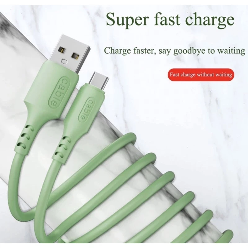 KABEL DATA MACARON 2A FAST CHARGING USB TYPE C