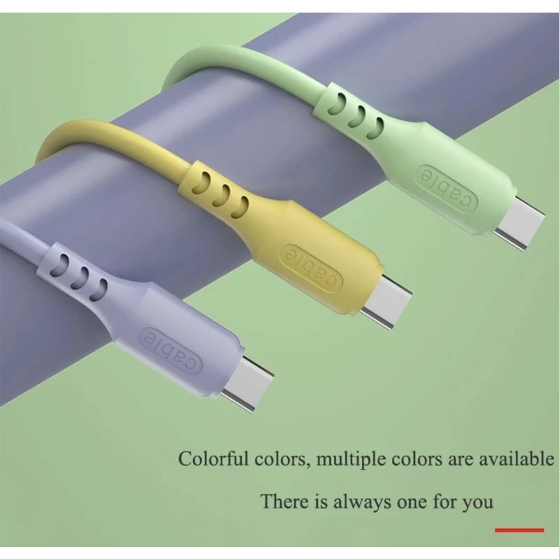 KABEL DATA MACARON 2A FAST CHARGING USB TYPE C