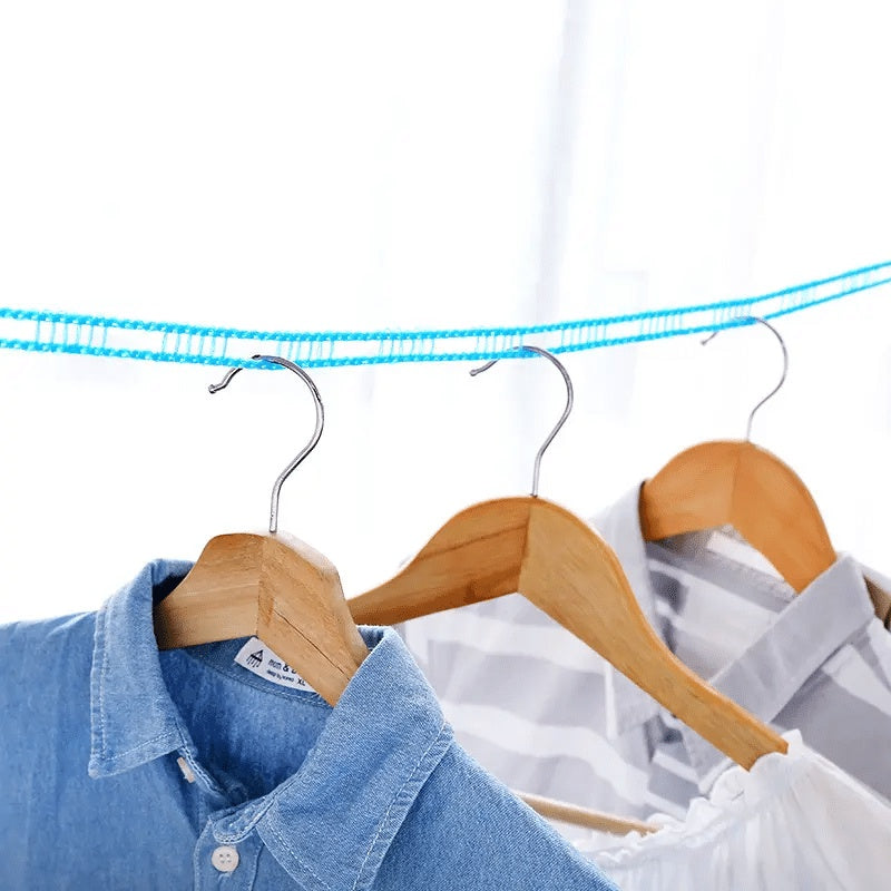 TALI GANTUNGAN JEMURAN BAJU PORTABLE HOOK UKURAN 3METER DAN 5METER