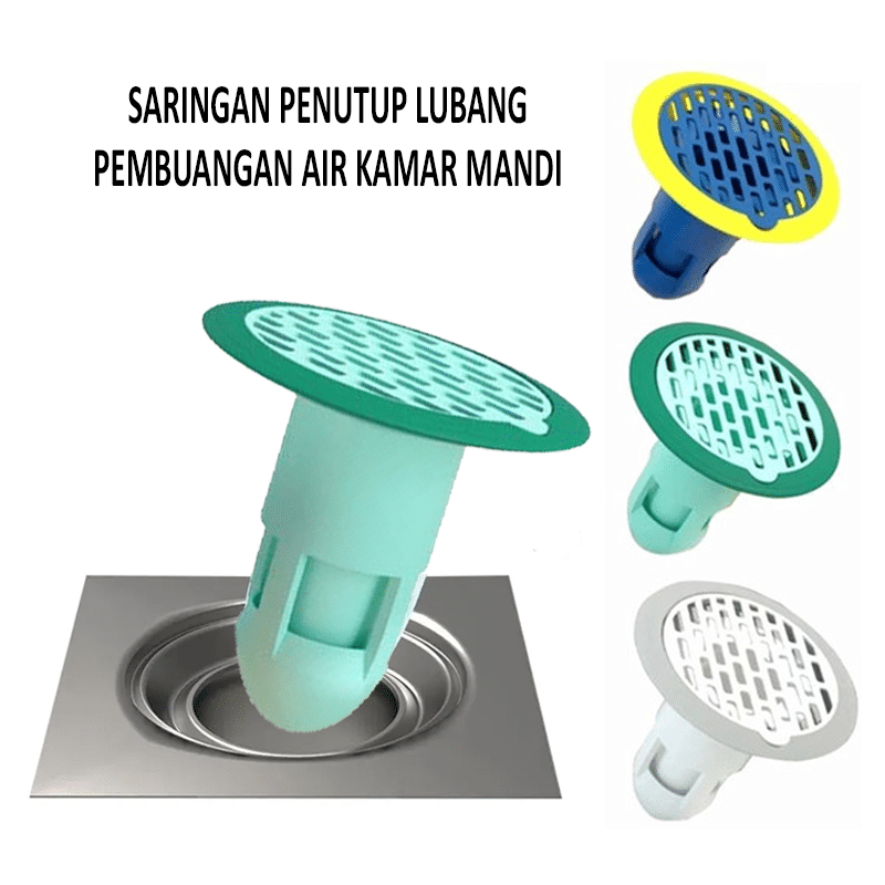 SARINGAN PENUTUP LUBANG PEMBUANGAN AIR / PENYARING KOTORAN LANTAI KAMAR MANDI ANTI BAU DRAINASE