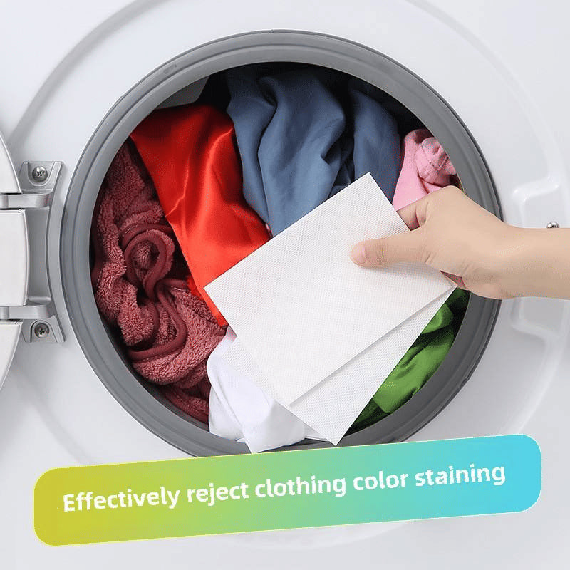 Kertas Penyerap Warna Anti Luntur Isi 30 Lembar Mesin Cuci Pakaian Laundry Packingan Ziplock