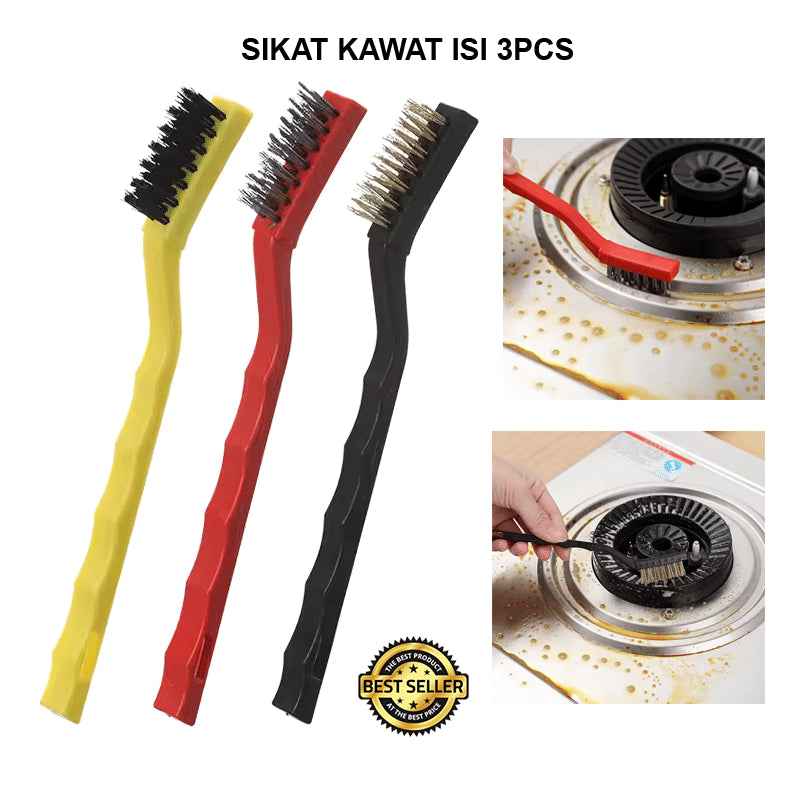 SIKAT KAWAT PEMBERSIH NODA SERBAGUNA SET 3PCS/PACK