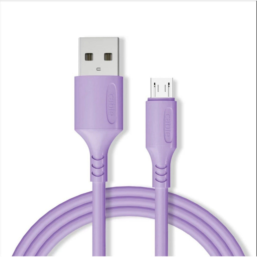 KABEL DATA MACARON 2A FAST CHARGING USB V8/MICRO USB