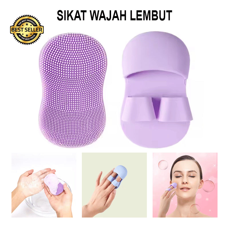 SIKAT PEMBERSIH WAJAH SILIKON LEMBUT / SIKAT WAJAH SANDAL
