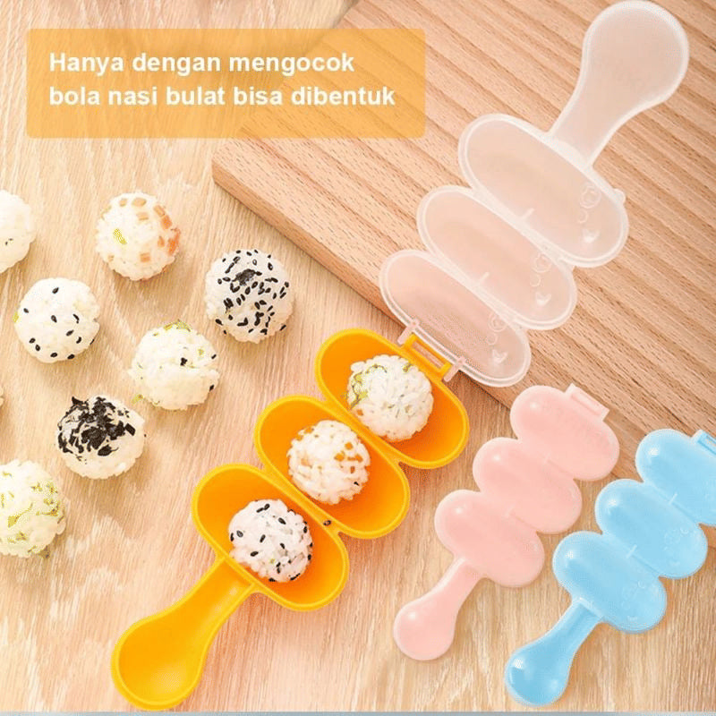ALAT CETAKAN NASI BOLA / CETAKAN NASI BENTO + SENDOK NASI