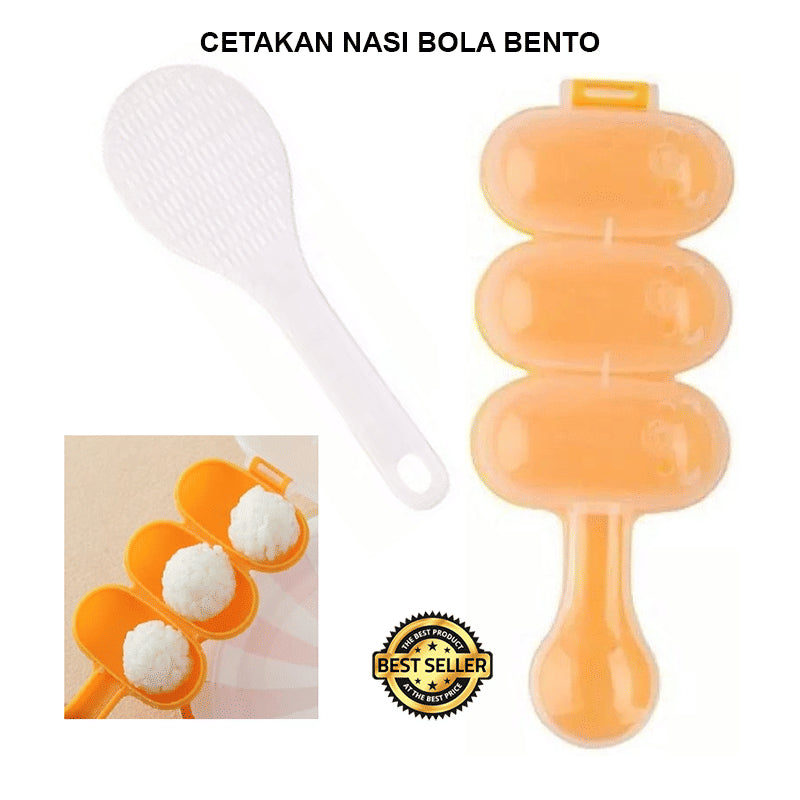 ALAT CETAKAN NASI BOLA / CETAKAN NASI BENTO + SENDOK NASI