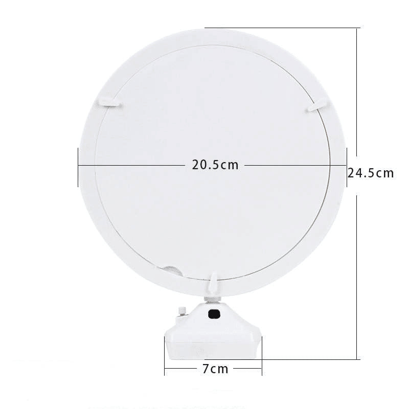 Kaca Cermin Mirror Lampu Bingkai Foto Bulat / Cermin Led Magic Frame