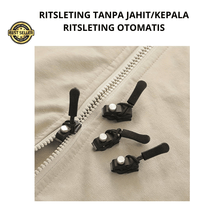 RESLETING TANPA JAHIT / KEPALA RESLETING PENGGANTI ZIPPER UNIVERSAL