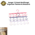 Gantungan Baju 12 Kait Putar / Magic Hanger Jemuran 12 Hook