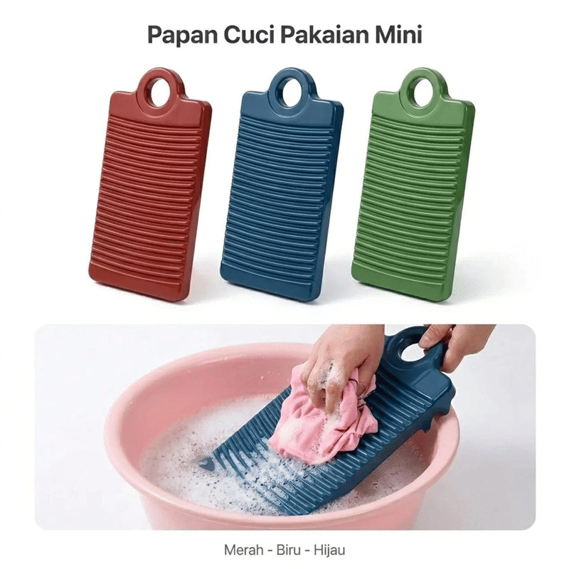 PAPAN CUCI PAKAIAN MINI / ALAS GILESAN PAKAIAN PLASTIK