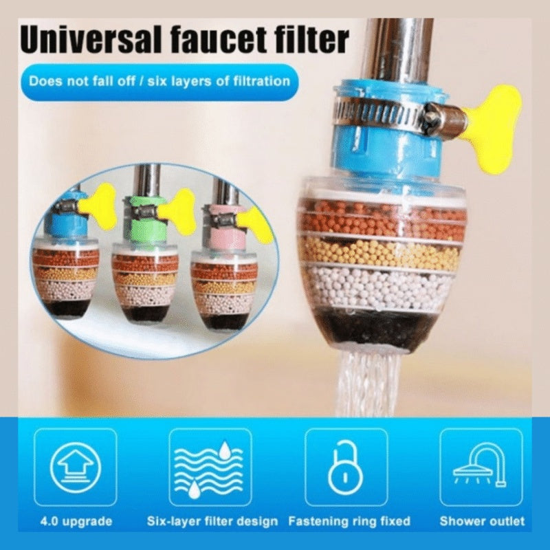 SAMBUNGAN 6 FILTER KRAN AIR / SARINGAN KRAN AIR WASTAFEL 6 LAYER