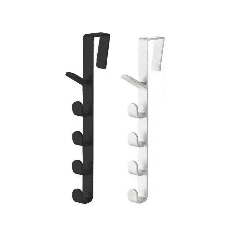 GANTUNGAN BAJU BELAKANG PINTU 5 KAIT BAHAN PLASTIK / HANGER PINTU SERBAGUNA