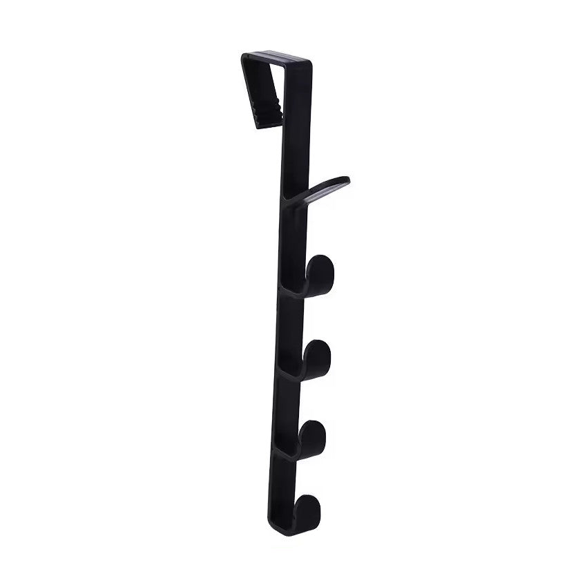 GANTUNGAN BAJU BELAKANG PINTU 5 KAIT BAHAN PLASTIK / HANGER PINTU SERBAGUNA