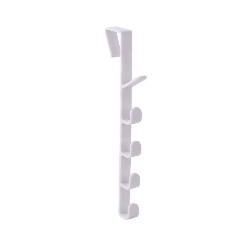 GANTUNGAN BAJU BELAKANG PINTU 5 KAIT BAHAN PLASTIK / HANGER PINTU SERBAGUNA